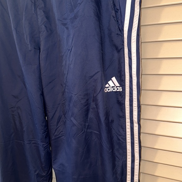 Men’s 2XL Navy with white stripes adidas running pants - Picture 2 of 14